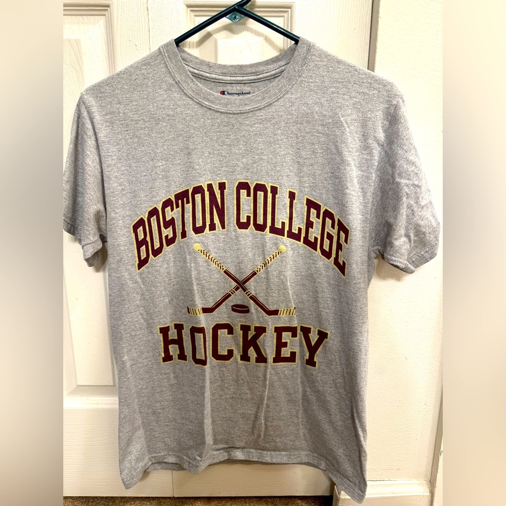 Champion Gray Boston College Hockey Tee